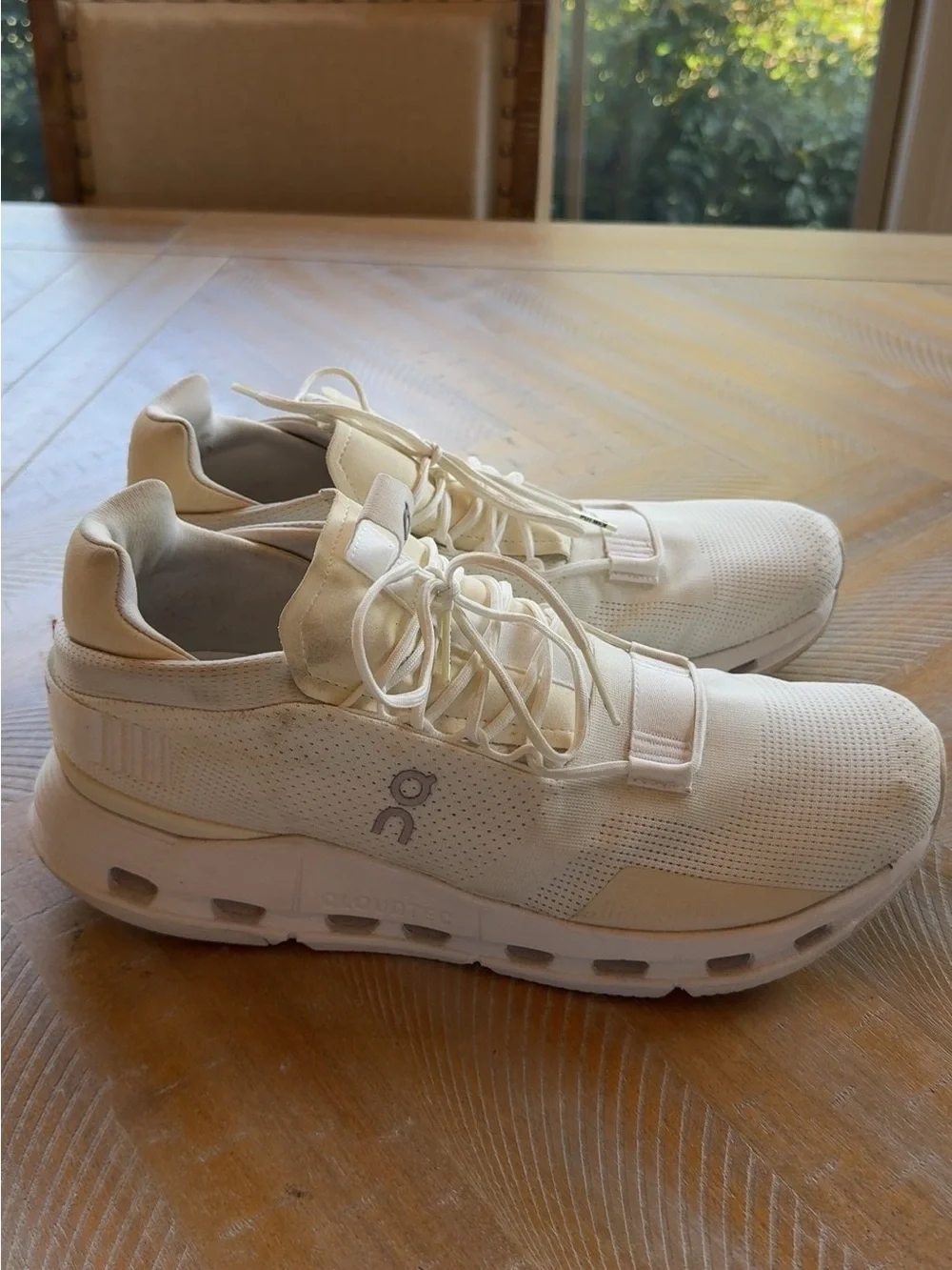 On Running Men's Athletic Sneakers - Cream/Off-White